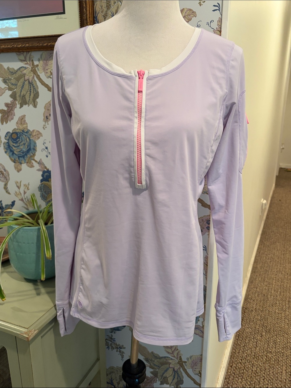 Lilly Pulitzer Luxletic Kona Sunguard Pullover Long-Sleeve Top
